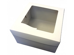 Dortová krabice patrová s okénkem(31,7 x 31,7x19,5) 