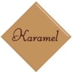 Dekor nápis KARAMEL,15ks