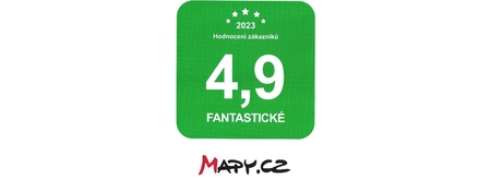 Hodnocení "FANTASTICKÉ" na Mapy.cz pro rok 2023