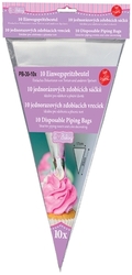 10 jednorázových zdobicích sáčků - 30 cm