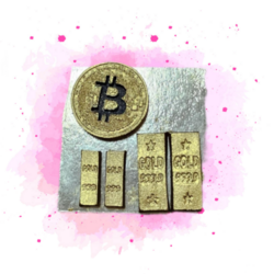 Fondánová figurka  Bitcoin
