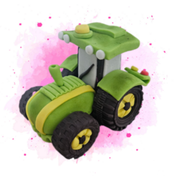 Fondánová figurka Traktor