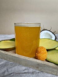 Mango a kokos - Třpytivá drinková bomba - 1ks 
