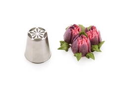 TRUBIČKA NEREZ OZDOBNÁ KVĚTINOVÁ BX0051 průměr 37mm  MAGNOLIA