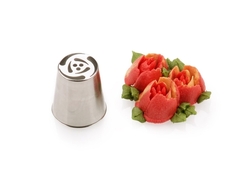 TRUBIČKA NEREZ OZDOBNÁ KVĚTINOVÁ BX0011 průměr 37mm TULIPÁN