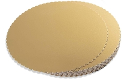 Papírový tác pod dort zlatý ozdobný Ø 28 cm, 1ks