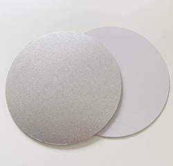 Dortová podložka stříbrno – bílá 25 cm