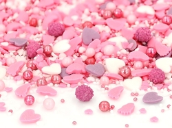 Cukrový mix Baby Love pink 50g
