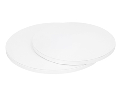 Dortový buben kulatý O30 CM - BÍLÝ