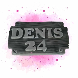 Fondánová figurka  Destička 