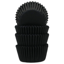 Mini košíčky na pečení FunCakes černé, balení 100 ks