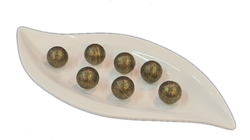 BALLS BLACK PEARL GOLD čokoládová ozdoba KOULE 7 ks