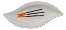 Pick-Up Stick Orange čokoládové zdobení TYČINKA 135 mm, oranžová tmavá, 10 ks