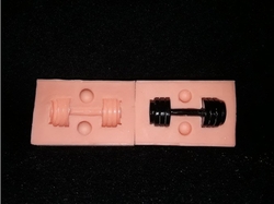 Silikonová formička činky malé 3D