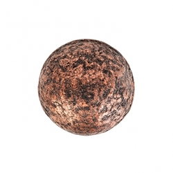 BALLS BLACK PEARL COPPER čokoládová ozdoba KOULE, Perla Měď / Černá, 7 ks