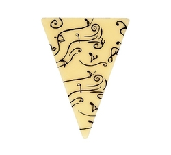 Mozart čokoládová ozdoba Trojúhelník s notami, 10 ks