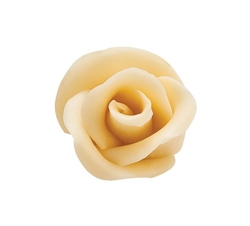ROSES WHITE čokoládová ozdoba Růže – bílá čokoláda Bílá Ø40 mm, 3 ks
