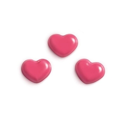HEARTS SRDCE čokoládová ozdoba Srdíčko růžové, 30 ks