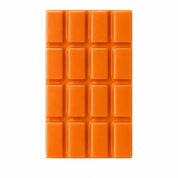 Čokoládová dekorace Tabulky čokolády oranžové 6ks 
