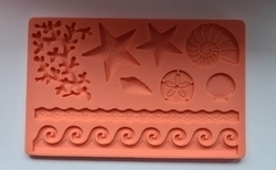 Silikonová formička deska s mořskými motivy