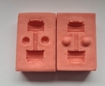 Silikonová formička činky malé 3D