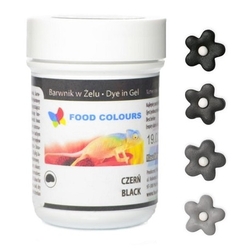 Gelová barva Food Colours (Black) černá 35 g