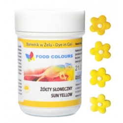 Gelová barva Food Colours (Sun Yellow) zářivě žlutá 35 g