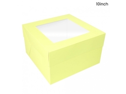 Dortová krabice žlutá 26 x 26 x 15 cm