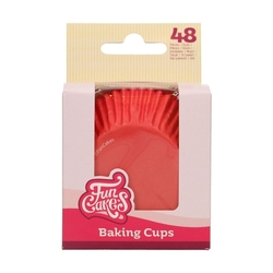 FunCakes košíčky  červené  (48ks)