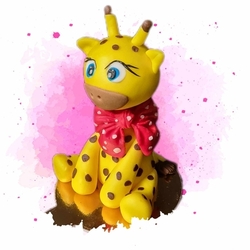 Fondánová figurka Žirafa