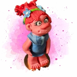 Fondánová figurka Troll