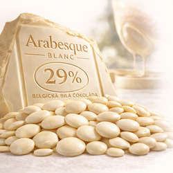 Arabesque Blanc , Belgická bílá čokoláda 29 %, 250 g