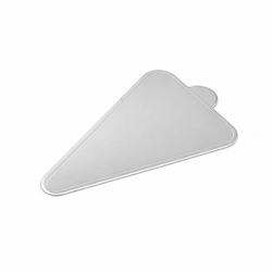 Podložka pod minidezerty stříbrná trojúhelník  11,8 x 7,8 cm (1 ks)