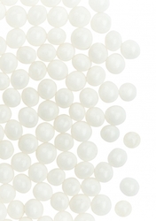 Cukrové perly BÍLÉ matné 50g