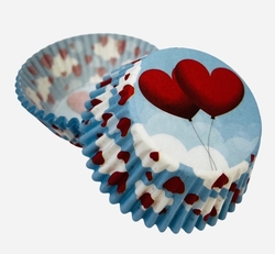 Alvarak košíčky na muffiny Srdíčka balónky (50 ks)