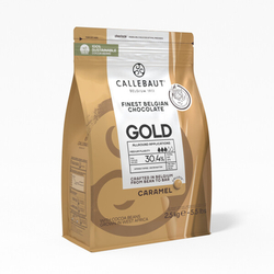 Callebaut Čokoláda bílá s karamelem 30,4% GOLD 200g