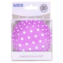 PME košíčky fialové s puntíky  (30ks)