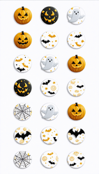 SUGAR STAMP  - Pusinky -  předtištěné předlohy - Halloween