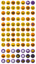 SUGAR STAMP  - Pusinky -  předtištěné předlohy - Halloween