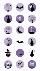 SUGAR STAMP  - Pusinky -  předtištěné předlohy - Halloween