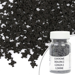 Cukrová dekorace - HALLOWEN -LEBKY ČERNÉ 30g