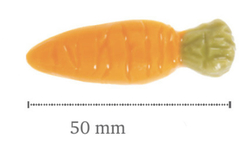 Mrkev – Dekorace z belgické čokolády, 10 ks