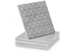  Dortová podložka stříbrná – velikost 30x30 cm – síla 1,2cm 