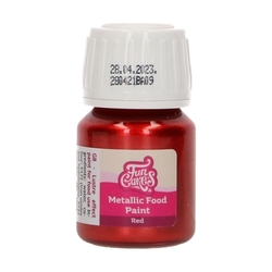 FunCakes Metallic Food Paint Red 30 ml