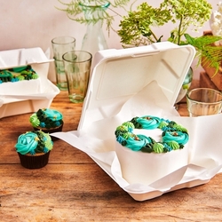 Bento Dortová Krabice Bílá 15x15 cm FunCakes  (minimální odběr 5ks)