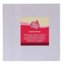 FUNCAKES DORTOVÝ BUBEN 35 X 35 CM - BÍLÝ - kopie