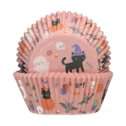 FunCakes košíčky  Halloween růžové  (48ks)