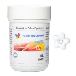 Gelová barva Food Colours (White) bílá 35 g bez E171