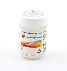 Gelová barva Food Colours (White) bílá 35 g bez E171
