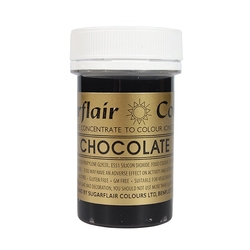 Gelová barva Sugarflair (25 g) Chocolate, čokoládová